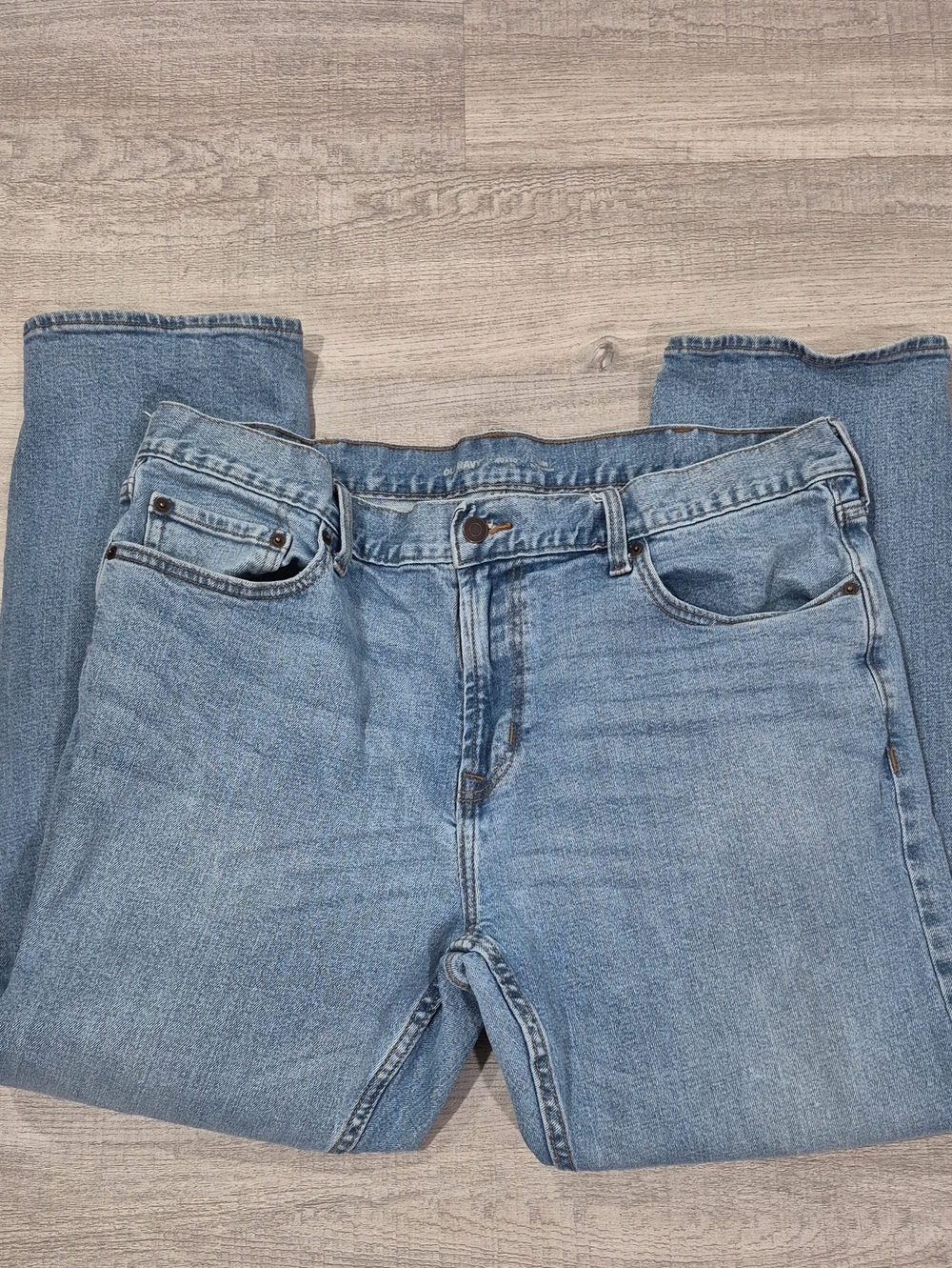 Old Navy Men's Light Blue Straight Jeans